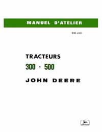 Manuel Atelier JD 300 et 500